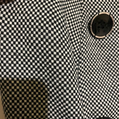 Midi checked dress VS like new, size small, black and white