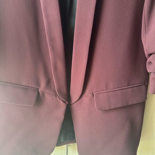 Zara blazer burgundy size M like new