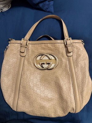 Gucci Sukey shoulder bag used, beige