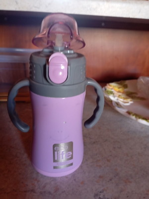 Eco Life Kids Thermos 330ml baby bottle, like new, stainless steel