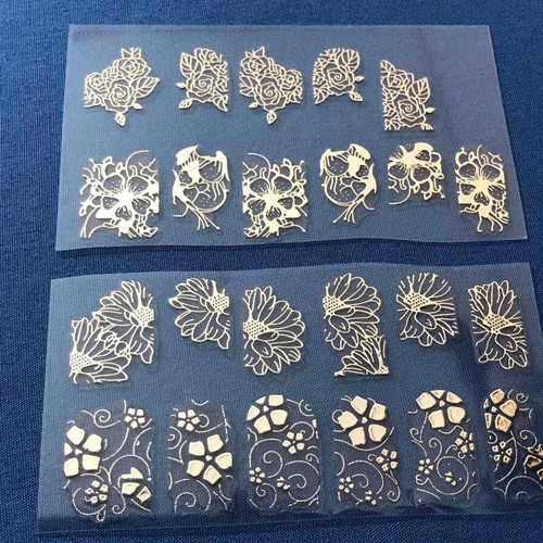 3D Nail Stickers pack of 4 new