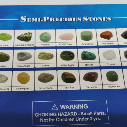 Set of 20 semiprecious stones collection like new
