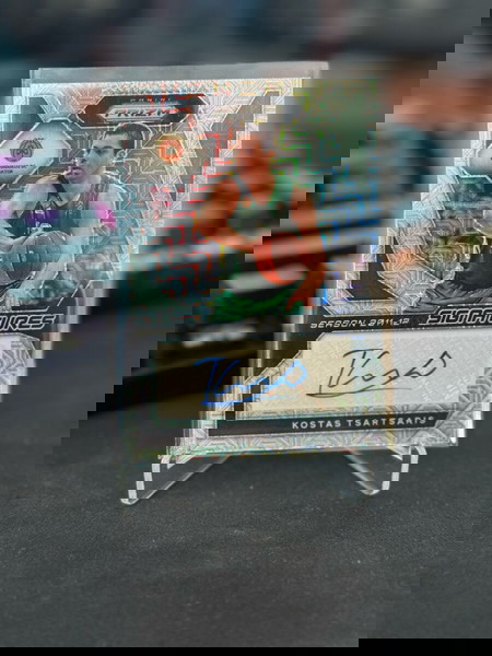Panini EuroLeague Prizm Kostas Tsartsaris Auto Mojo/25 Panathinaikos