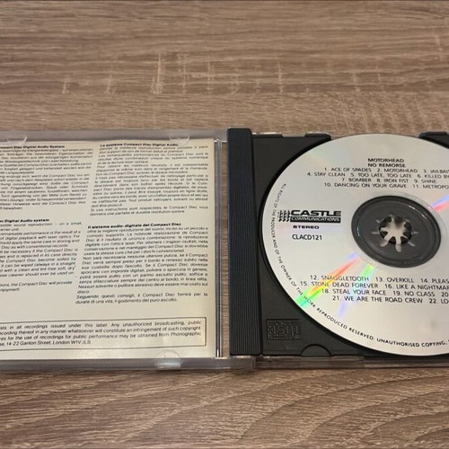 Motörhead No Remorse CD compilation used, Castle Classics 1988