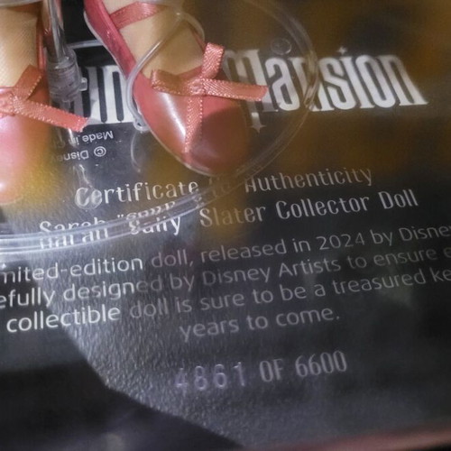 Disney Sarah Slater limited edition doll new