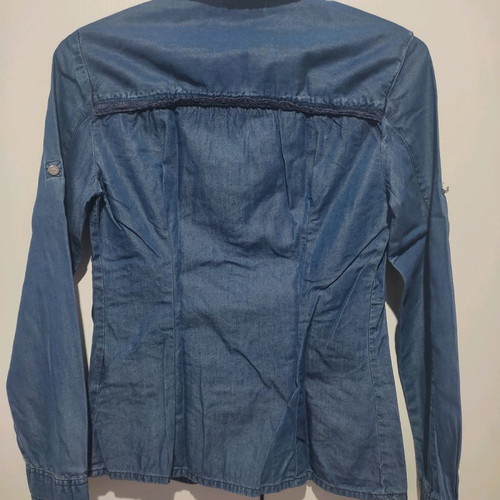 DKNY denim shirt for girl 12 years used, blue, XS