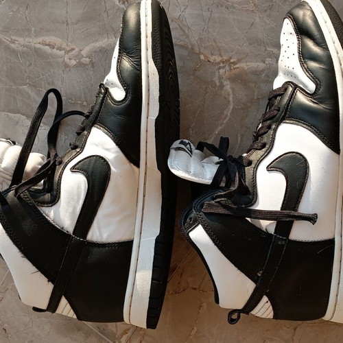 Nike athletic boots used, size 42.5, black-white