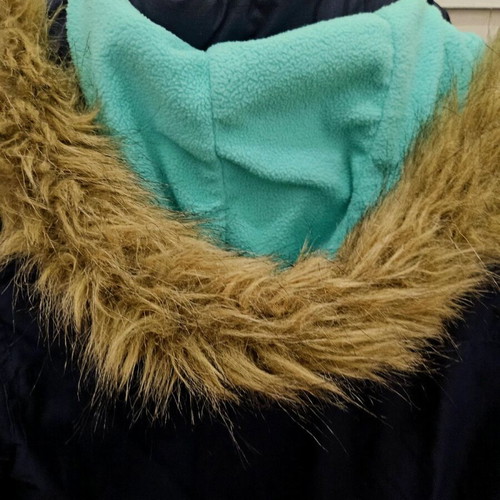 Superdry windcheater jacket like new, fleece lined, waterproof, blue, size S