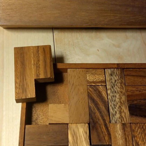 Wooden puzzle like new for adults and children over 7 years old