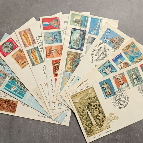 FDC 1969 complete year official ELTA first day covers new