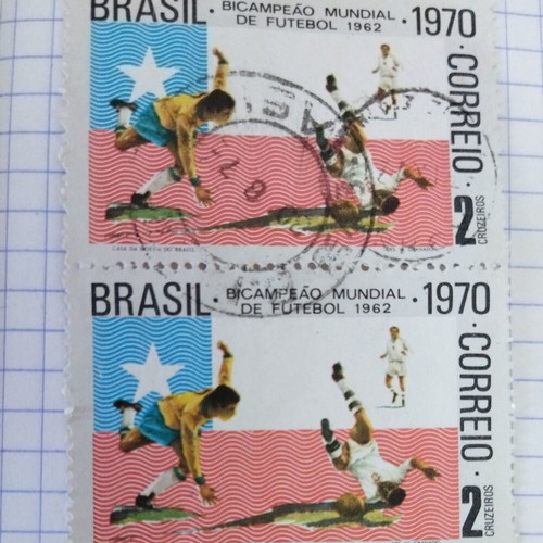 Rare old Brazil stamps like new, World Cup 1962/1970