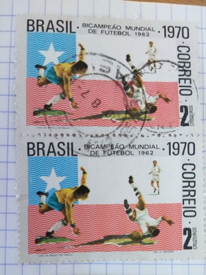 Rare old Brazil stamps like new, World Cup 1962/1970