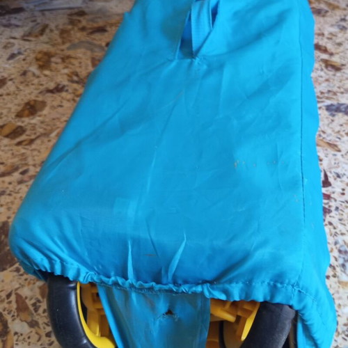 Foldable Travel Playpen with Mattress and Wheels, Like New