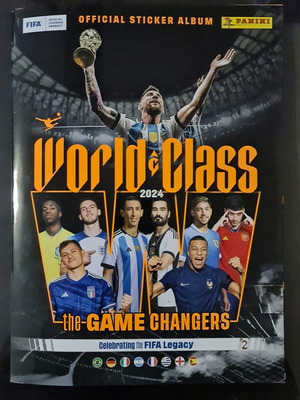 World Class 2024 Panini άλμπουμ αυτοκόλλητων νέο, 98% ολοκληρωμένο