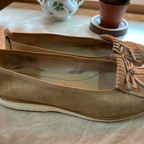 Marco Tozzi women's ballerina shoes like new, suede, size 40
