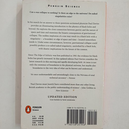 The Edge of Infinity Paul Davies book used, English