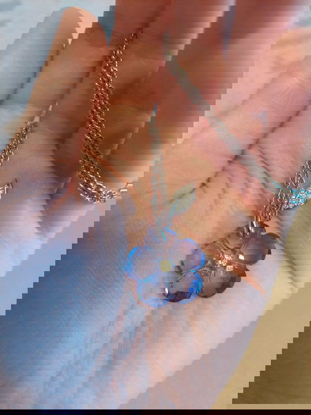 Swarovski μενταγιόν λουλούδι