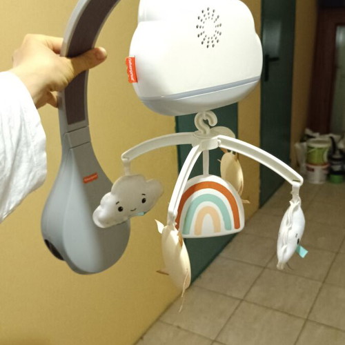 Fisher-Price Mobile βρεφικό παιχνίδι σαν καινούργιο, περιστρεφόμενο ουράνιο τόξο