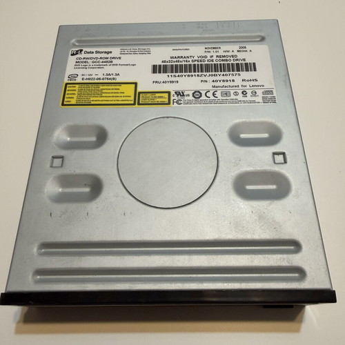DVD ROM Drive HITACHI-LG IDE used, fully functional, black color