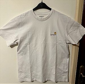 Carhartt wip american scipt white t-shirt L