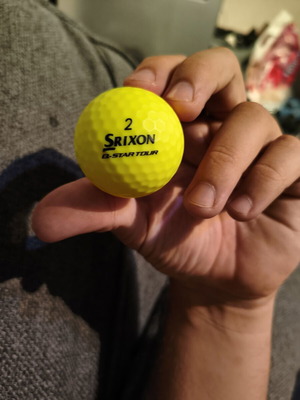 Srixon Q-Star Tour golf ball, number 2