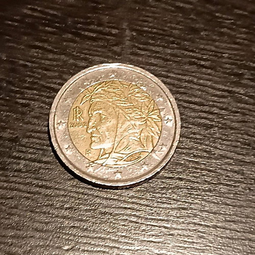 Rare 2 euro coin Italy 2002 Dante Alighieri new