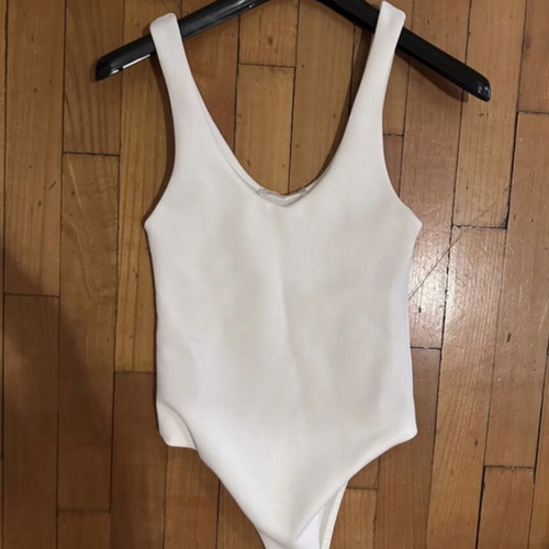 Zara white bodysuit XS