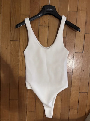 Zara white bodysuit XS