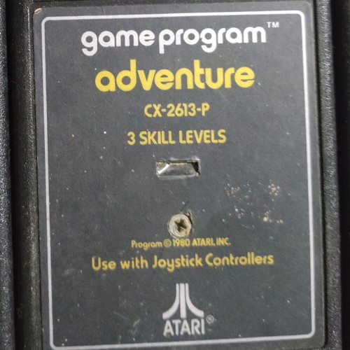 Atari 2600 game Adventure used, classic action
