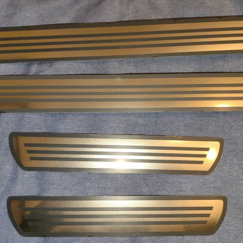 Universal interior decorative door sills new, stainless steel