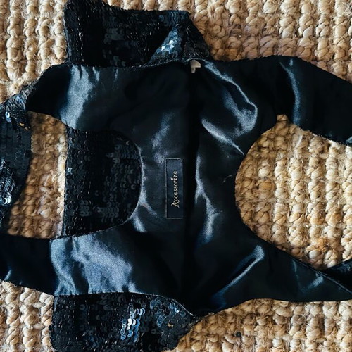 Sequin Accessorize party bag like new, black handheld