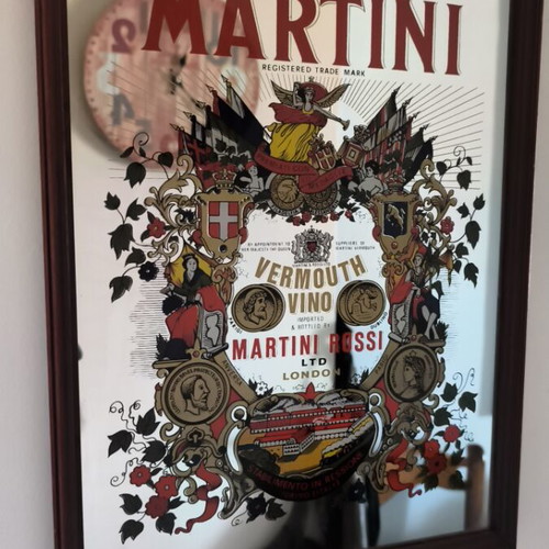 Martini frame with glass used, 40x30 cm
