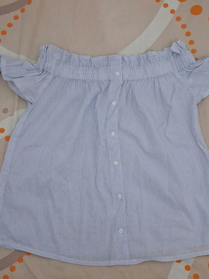 Jennyfer Off-The-Shoulder Striped Top Size XS Brand New