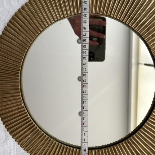 H&M Home decorative mirror set with gold metal frame, like new