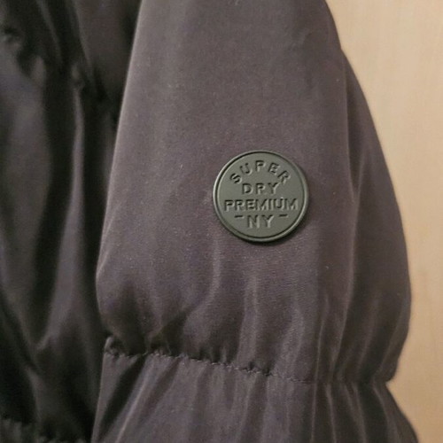 Superdry puffer coat like new, size S-M, black