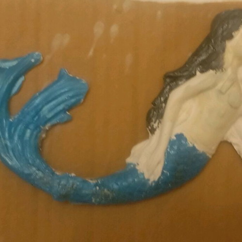 Handmade plaster magnets hand-painted, set of 4 pieces