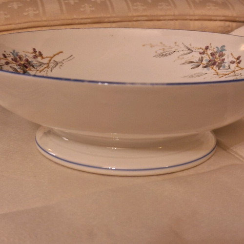 Russian porcelain dinnerware set 1890 vintage like new with hand painting