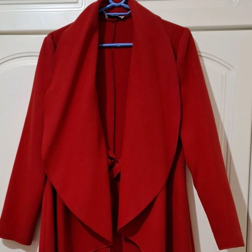 Women's red coat size M like new
