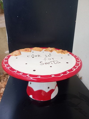Christmas platter used with some peeling