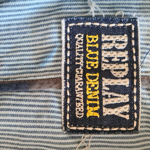 Replay vintage distressed denim jacket, blue