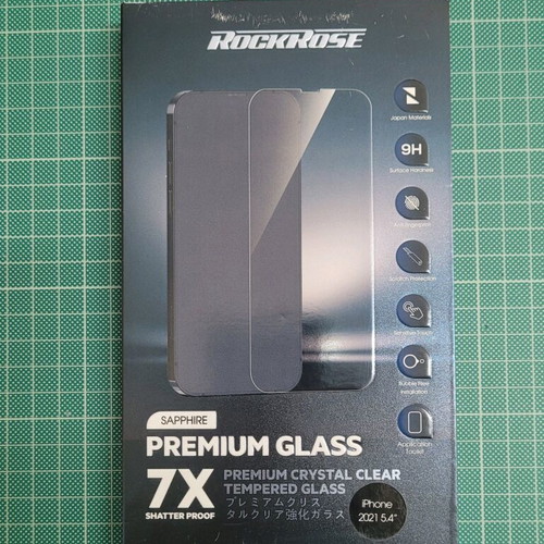 iPhone 13 Mini Tempered Glass with Installation Frame new