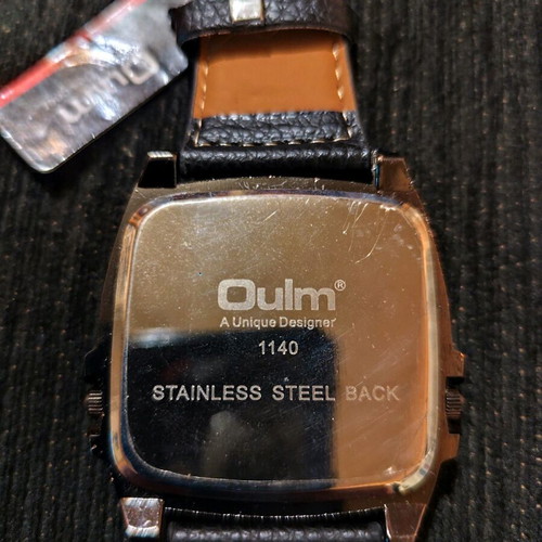 Oulm 1140 wristwatch new with dual time zones, compass and thermometer