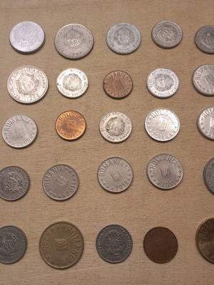 Romanian coins used, lot