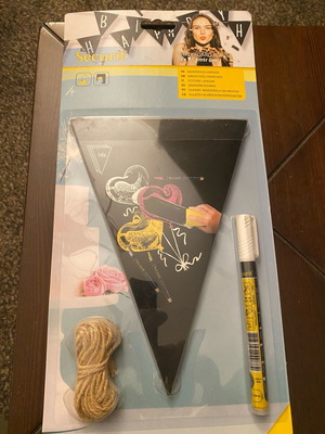 Chalkboard set new, 14 pieces with marker