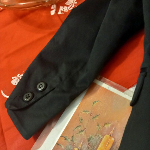 Women's short black jacket like new, size S
