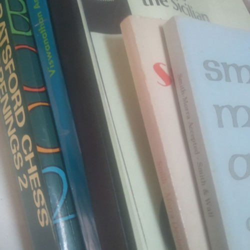 Chess opening books used, 2 volumes BCO, Beating the Sicilian, Smith-Morra Gambit
