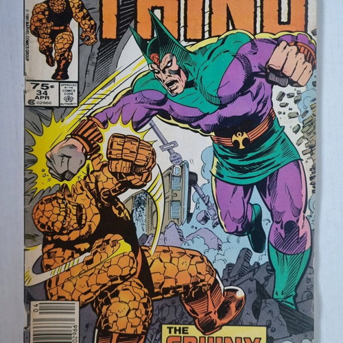 The Thing #34 comic used Marvel Comics 1985