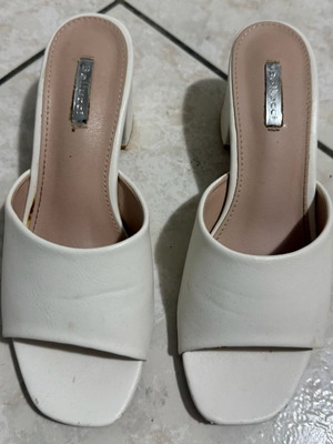 Bellucci white sandals size 38, like new