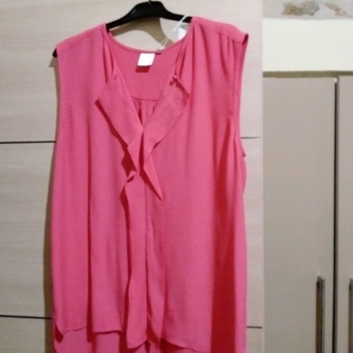 In Wear crepe blouse pink new, size L