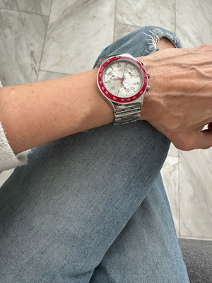 Swatch Irony Chronograph metal vintage Y2K watch like new